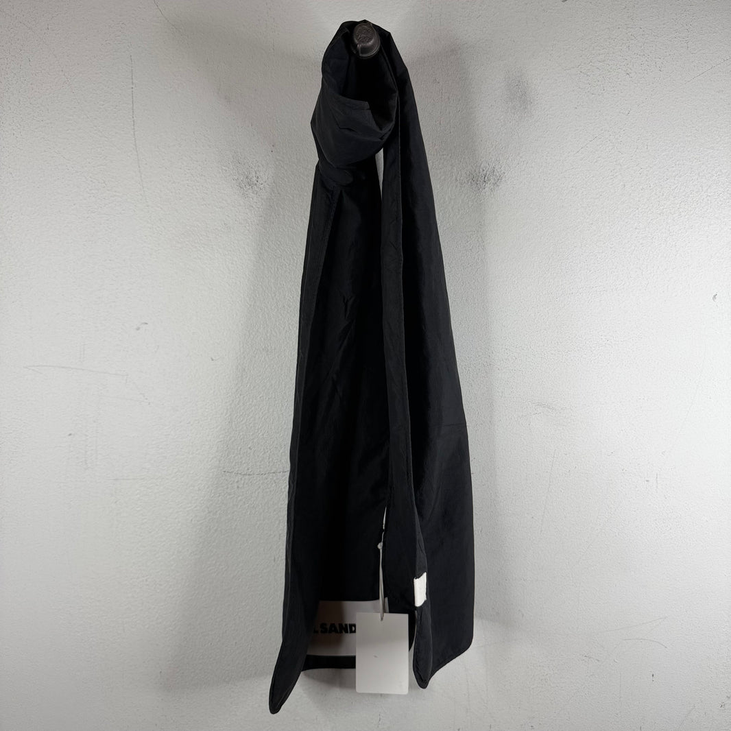Jil Sander Black Nylon Scarf