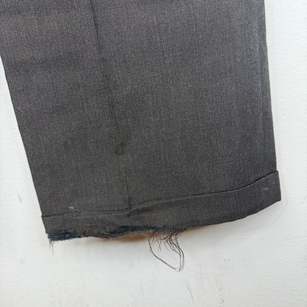 Margiela Brown Baggy Wool Trousers