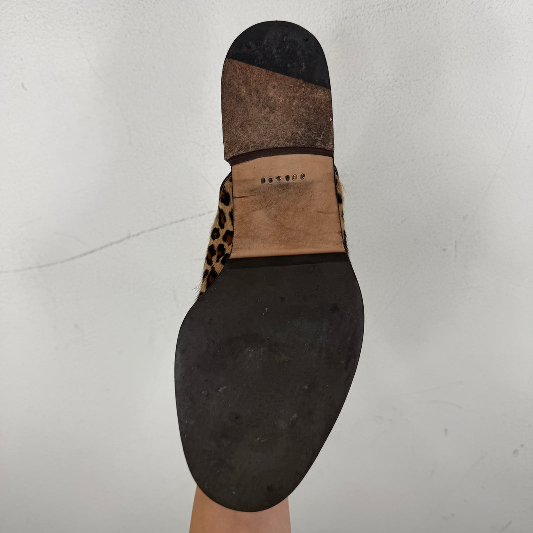 Hender Scheme Cheak Zoo Leopard Mules