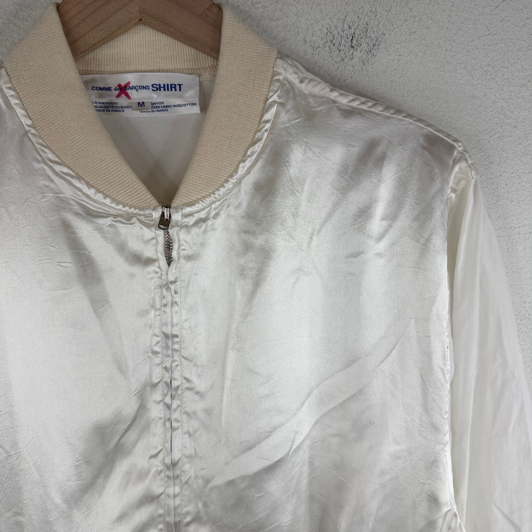 CDG Vintage Satin Bomber Jacket