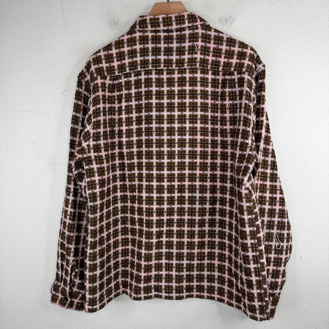 Supreme Brown/Pink Tweed Zip Jacket