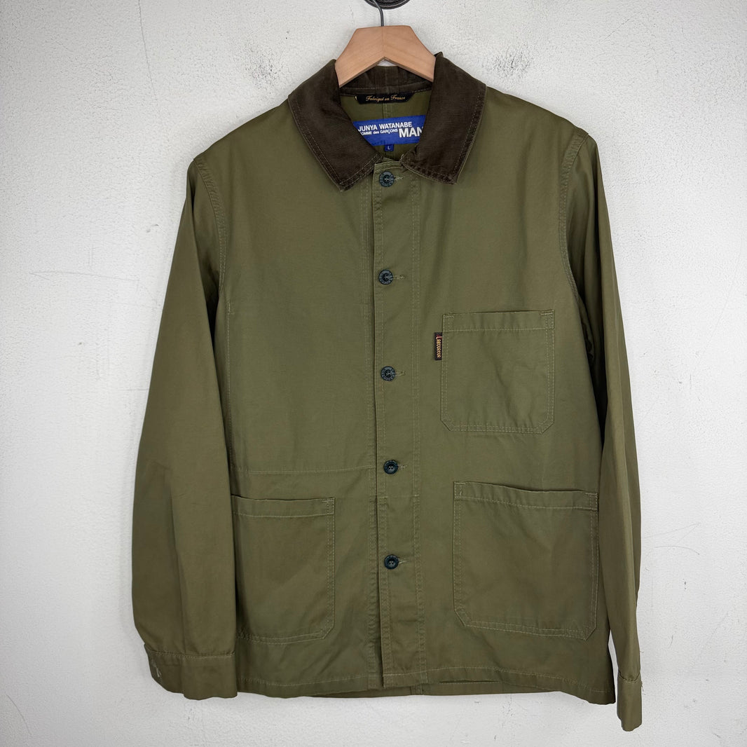 Junya Watanabe Olive Cord Collar Light Chore Jacket