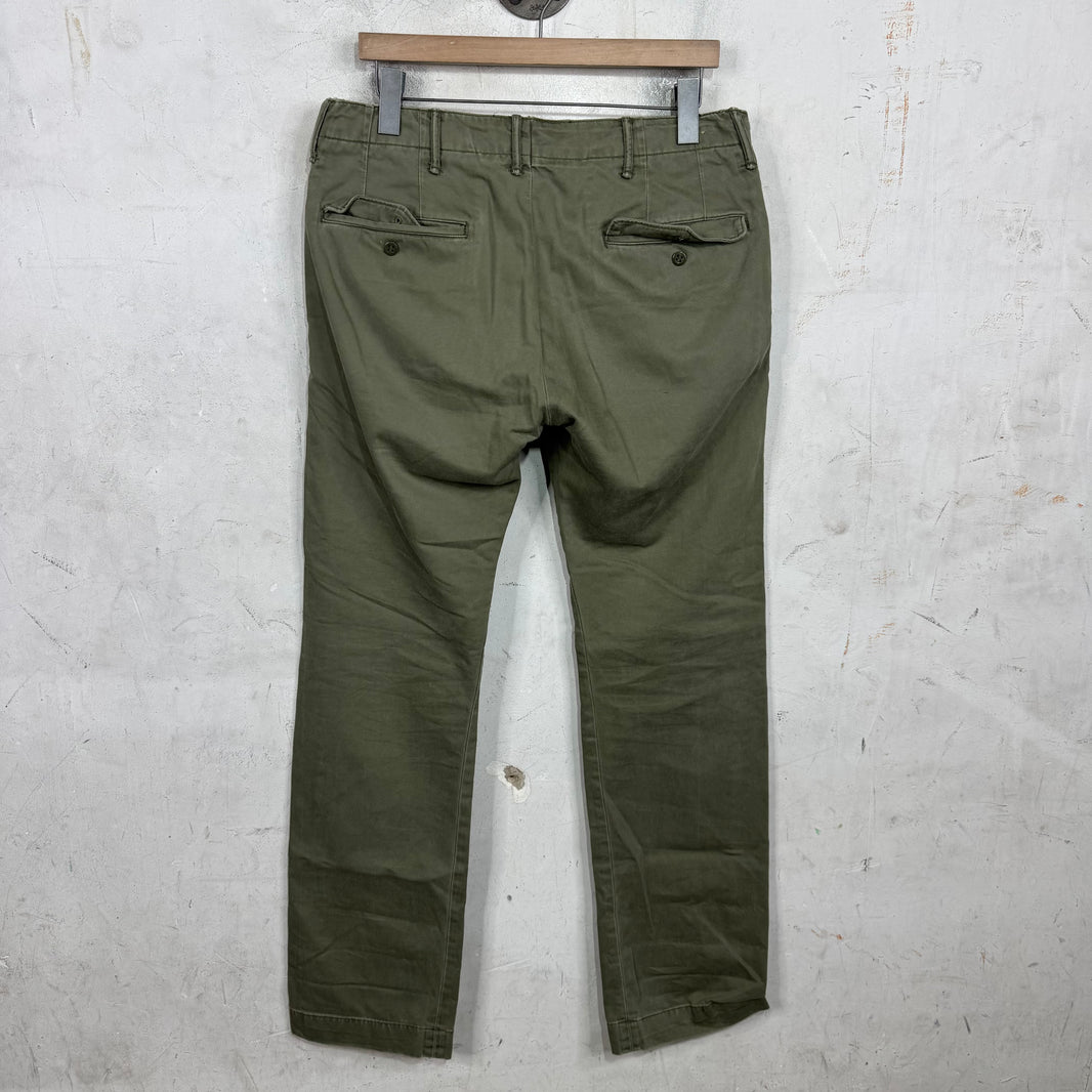 RRL Olive Military Chinos