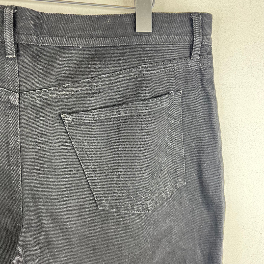 Bottega Veneta Ribbed Ankle Biker Denim Jeans