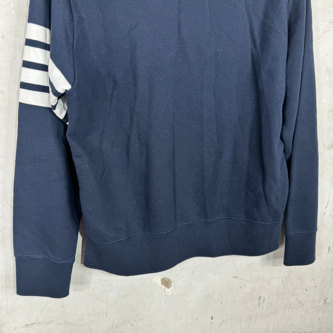 Thom Browne Navy Crewneck