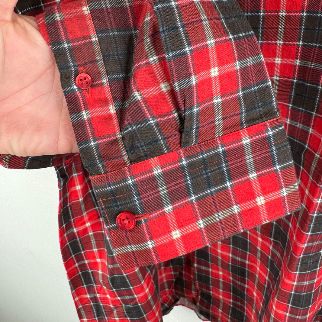 Givenchy Star Neck Logo Button Up Flannel