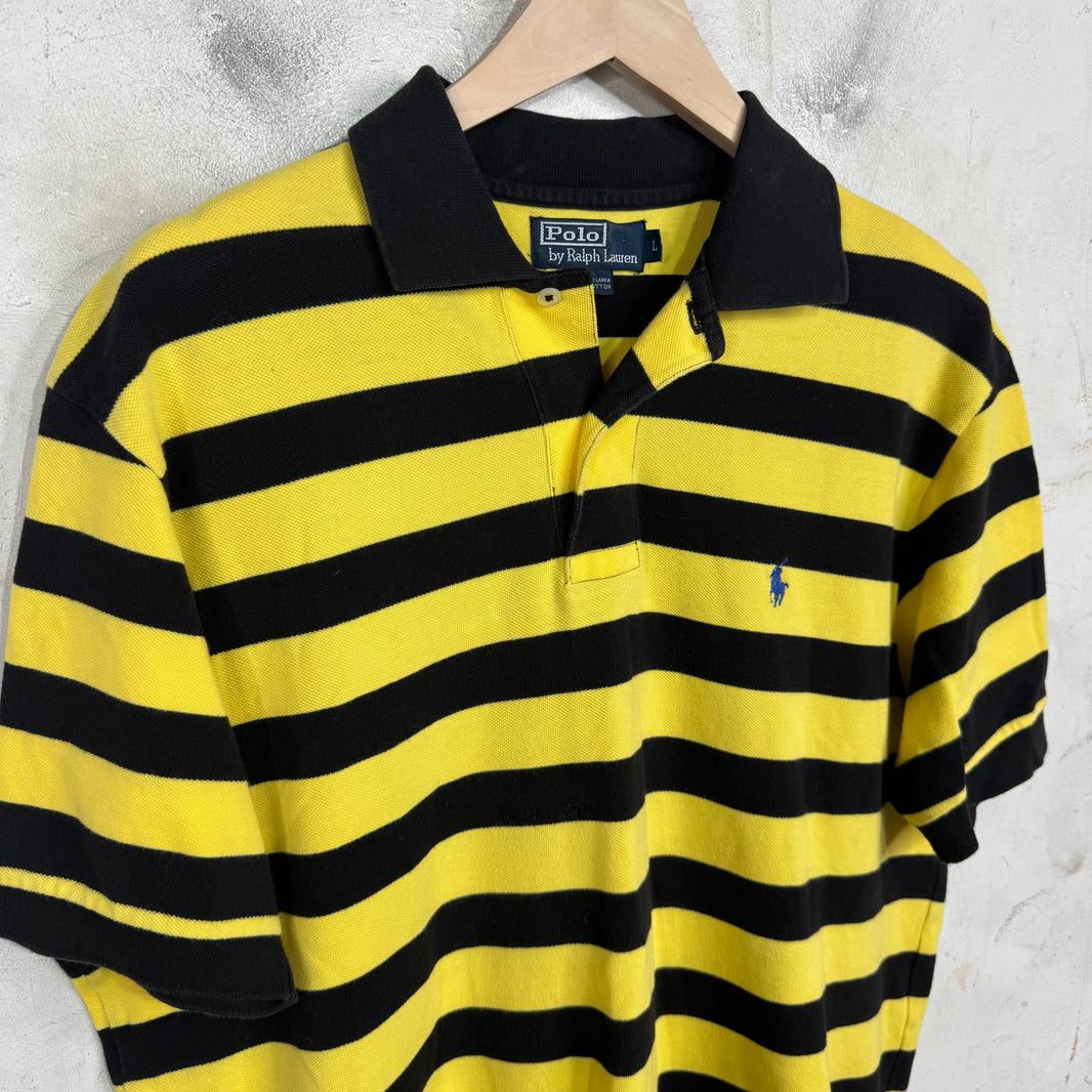 Ralph Lauren Striped Black/Yellow Polo