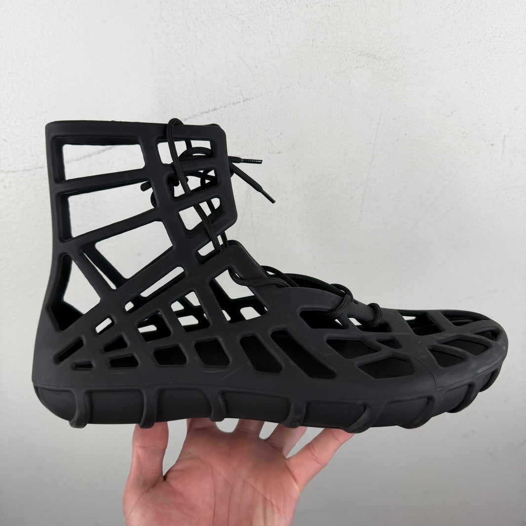 Bottega Veneta Black Atlas Sandals