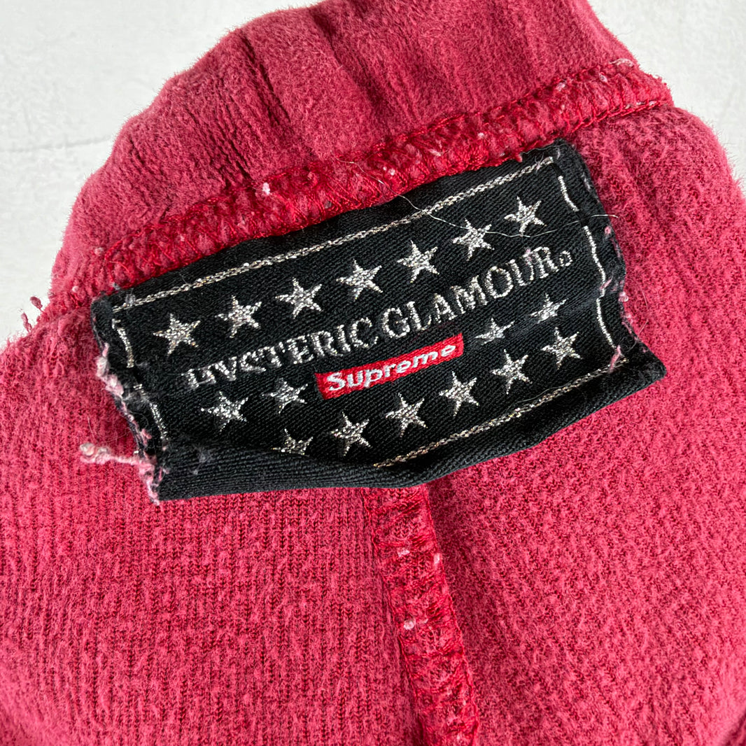 Supreme Hysteric Glamour Red Velvet Sweatshorts