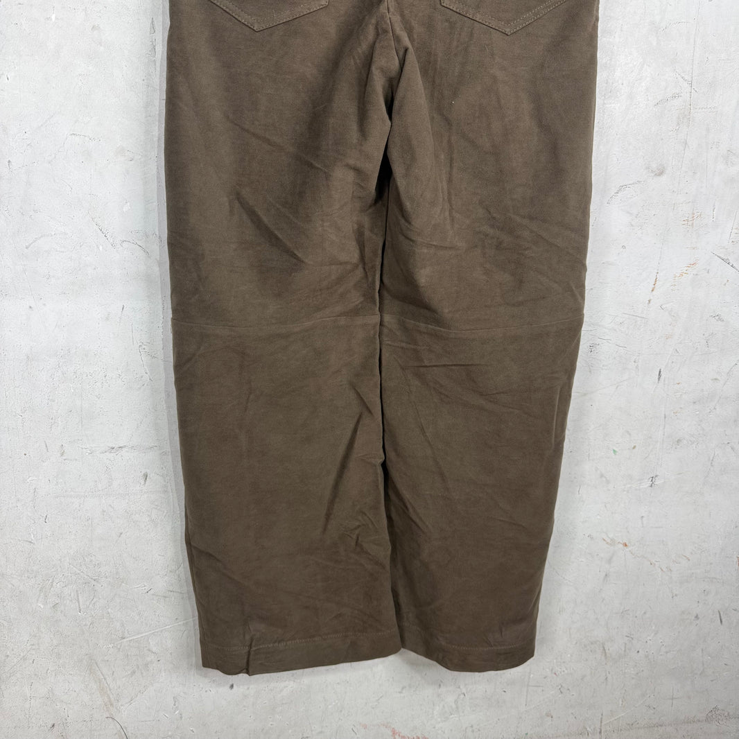 Brunello Cucinelli Pleated Moleskin Wide Trousers