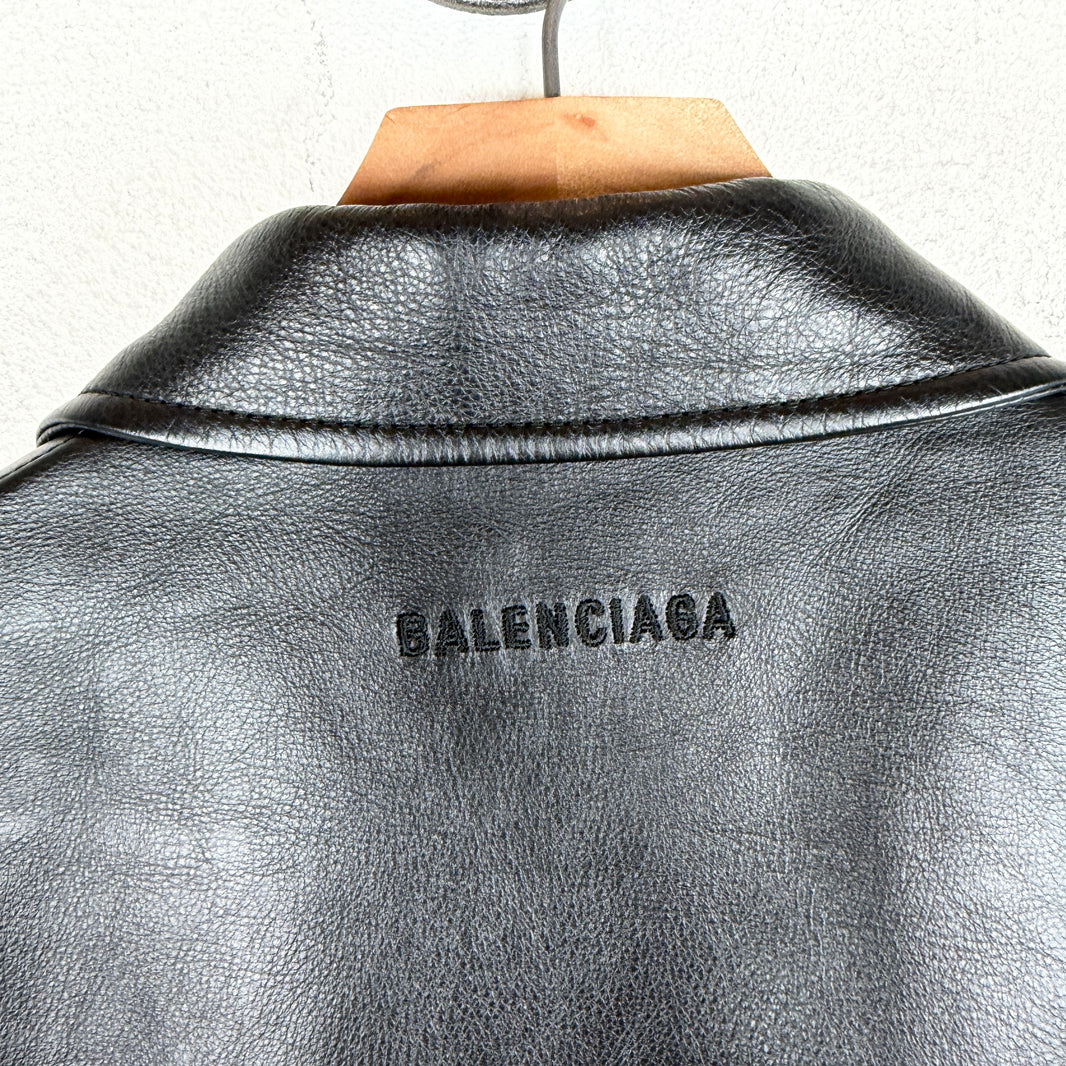 Balenciaga Sample Leather Blazer