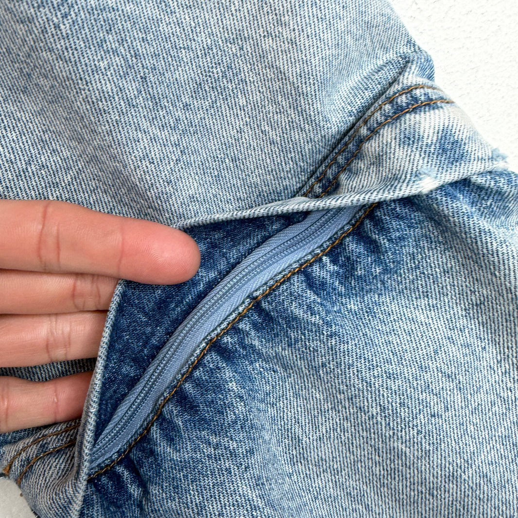 Balenciaga Triple Layer Convertible Denim Jeans