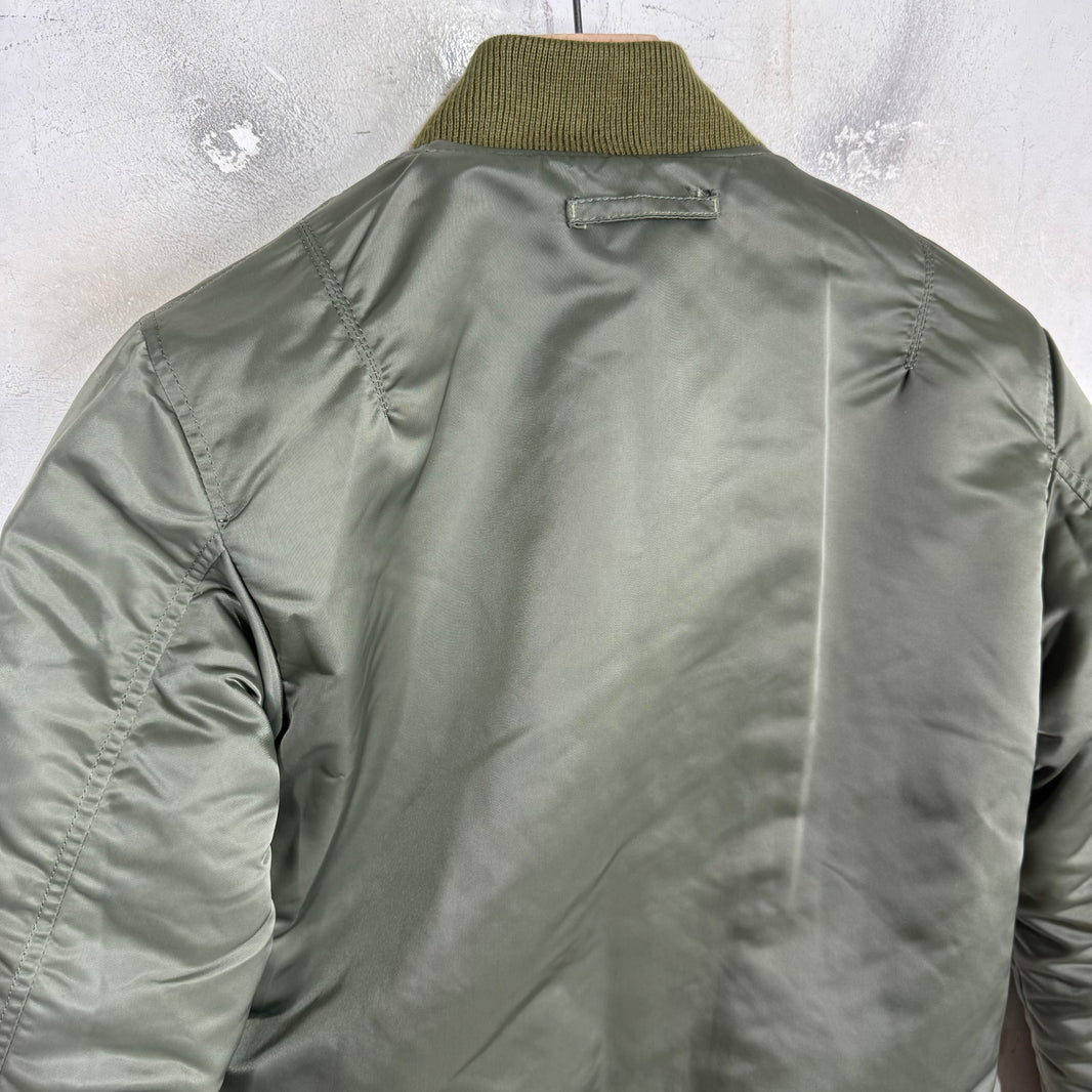 Maison Mihara Yasuhiro Reversible Leather/Nylon Bomber