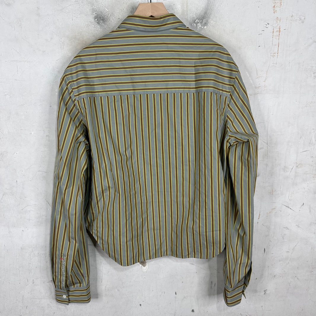 Marni Pinstriped Cropped Overshirt