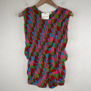 CDG Runway Multicolor Pinched Sleeveless Sweater