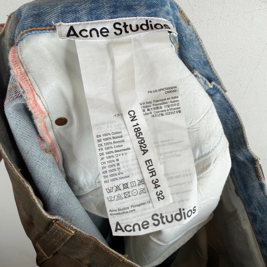 Acne Studios Baggy Waxed Denim Jeans