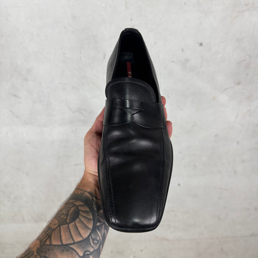 Prada Leather Toblach Loafers