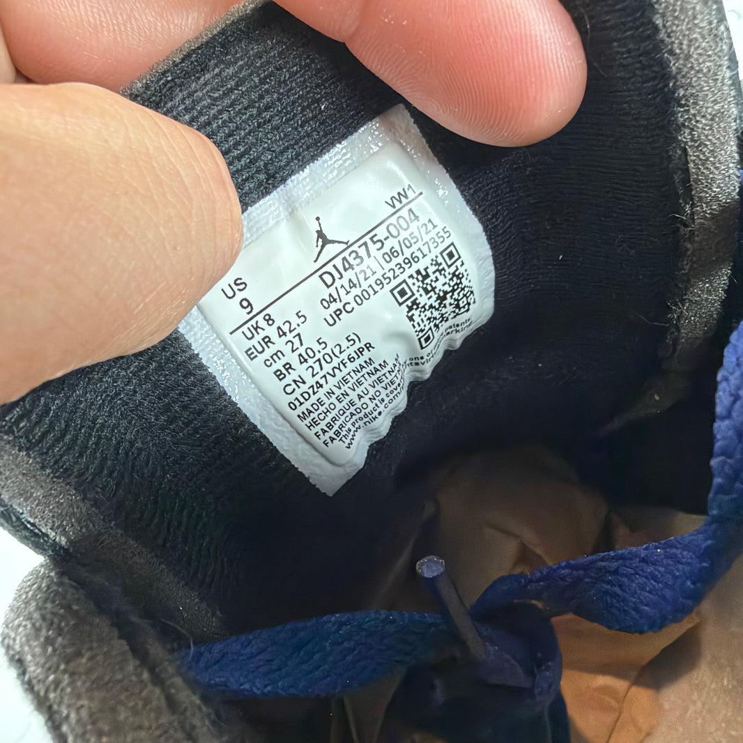 Off White Jordan 2 Black/Blue Sneakers