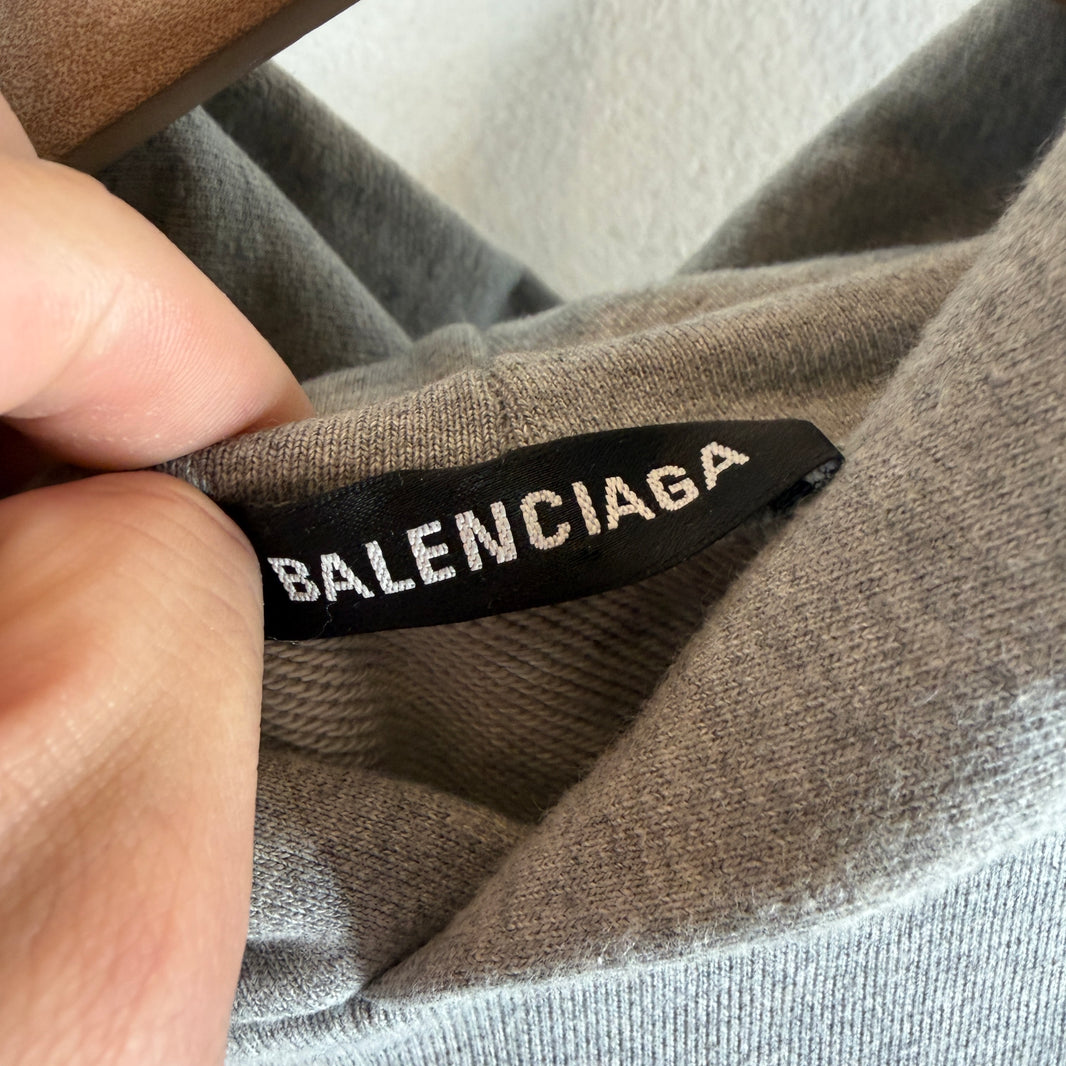 Balenciaga Gray Gym Wear Hoodie
