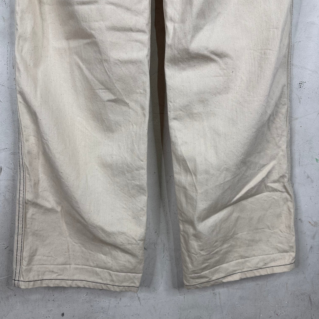 Eckhaus Latta Contrast Stitch Linen Pants