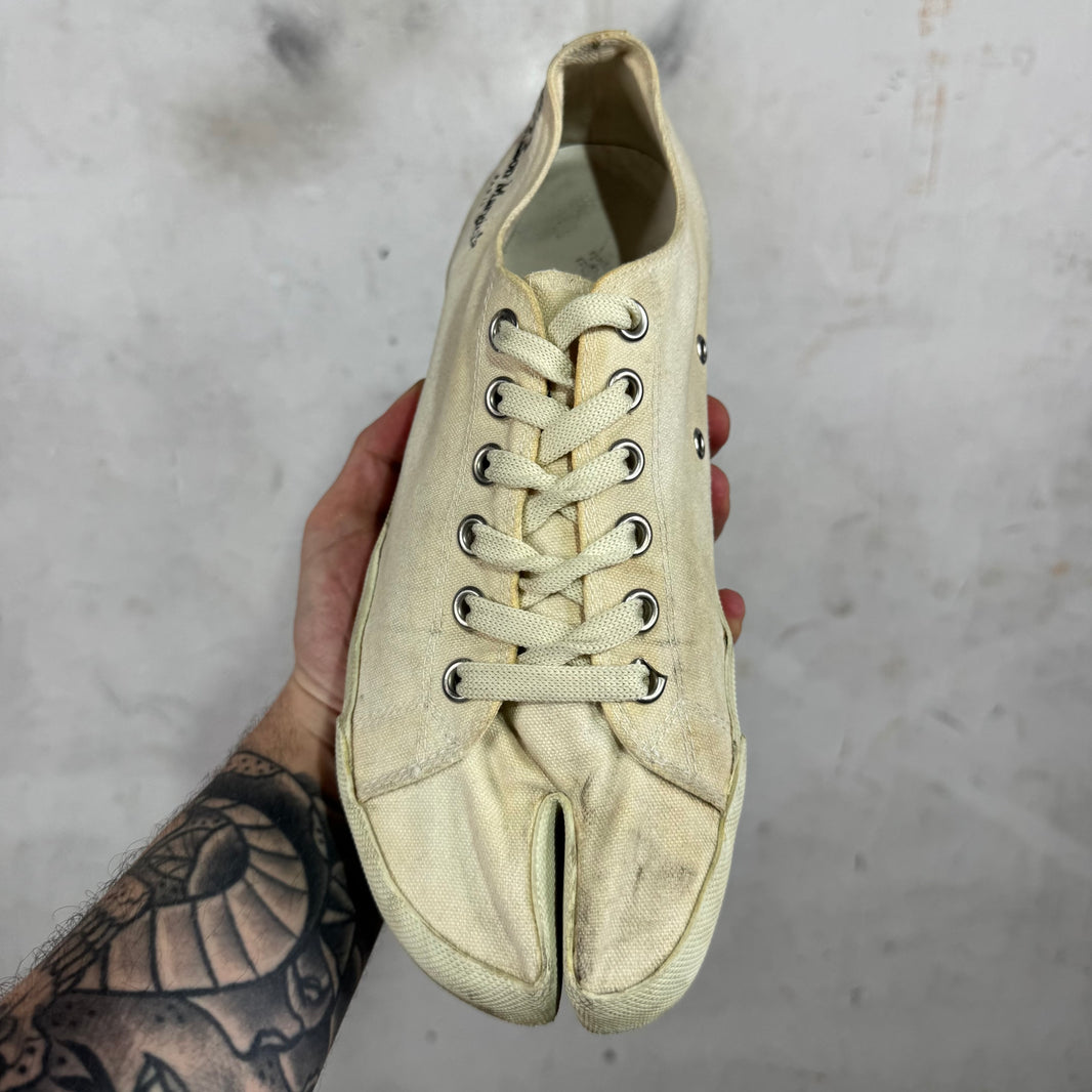Margiela Beige Tabi Sneakers