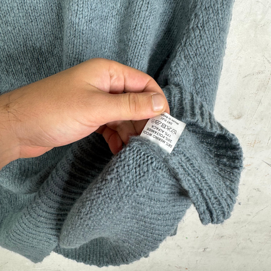 Dries Van Noten Blue Wool Sweater