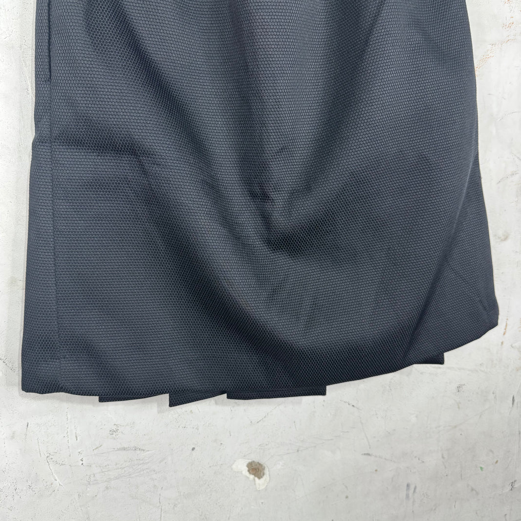 CDG Pleated Woven Poly Skirt