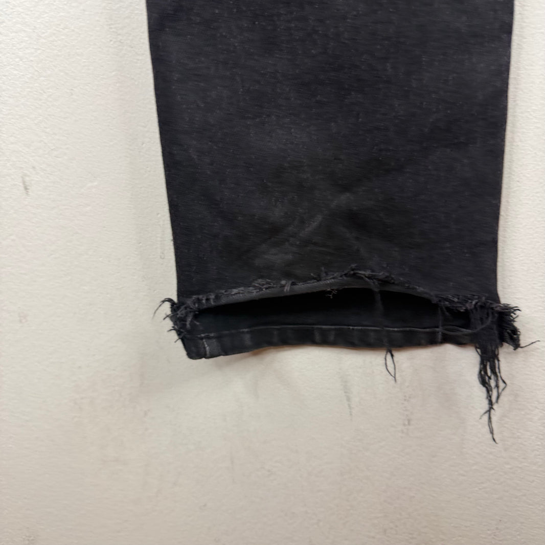 Balenciaga Washed Black Slim Straight Jeans