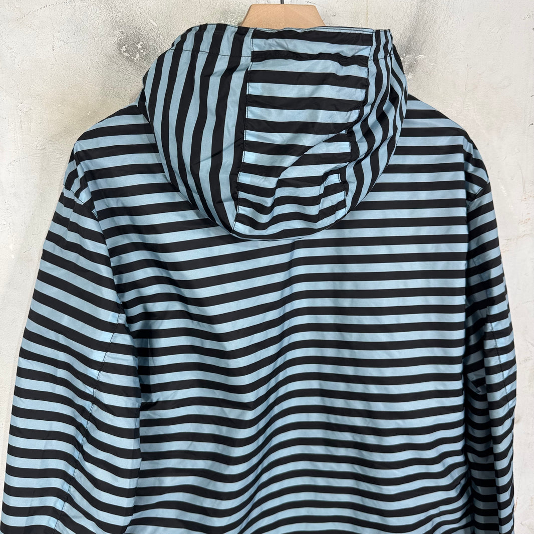 Prada Renylon Striped Reversible Windbreaker