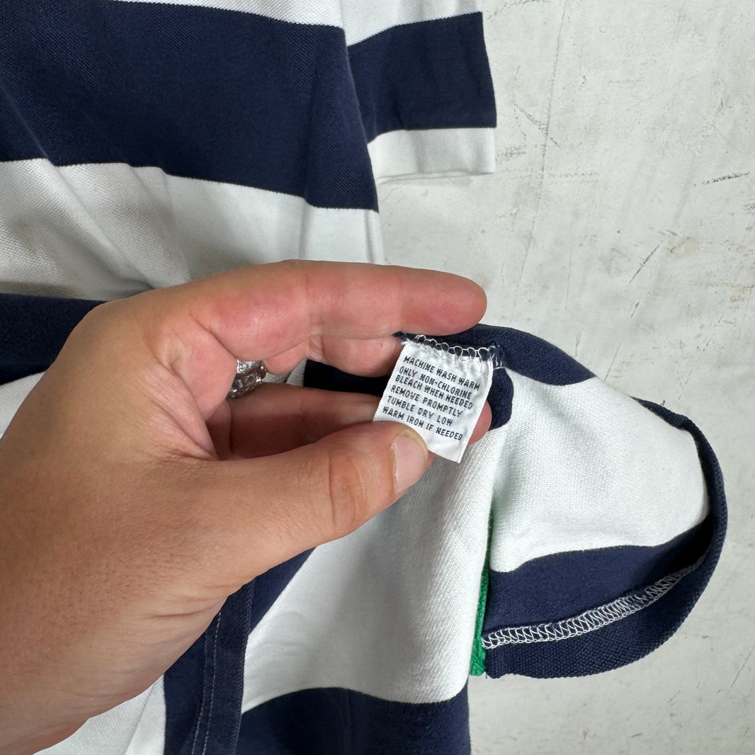 Ralph Lauren Striped Orange Big Pony Polo
