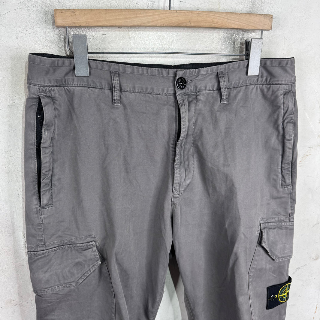 Stone Island Grey Cargo Pants