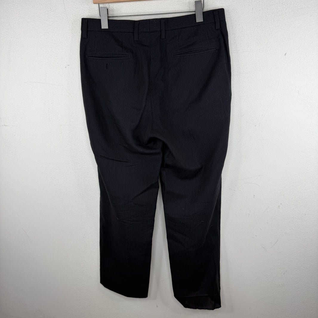 Issey Miyake Navy Striped Trousers