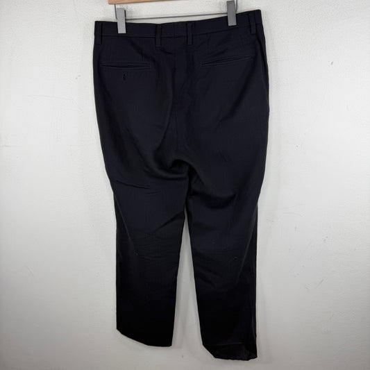 Issey Miyake Navy Striped Trousers