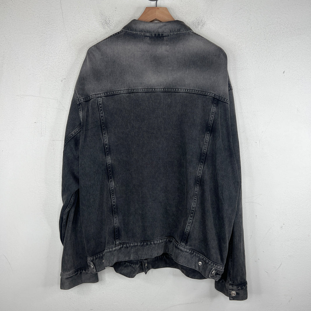 Balenciaga Sample Thin Black Wash Denim Jacket