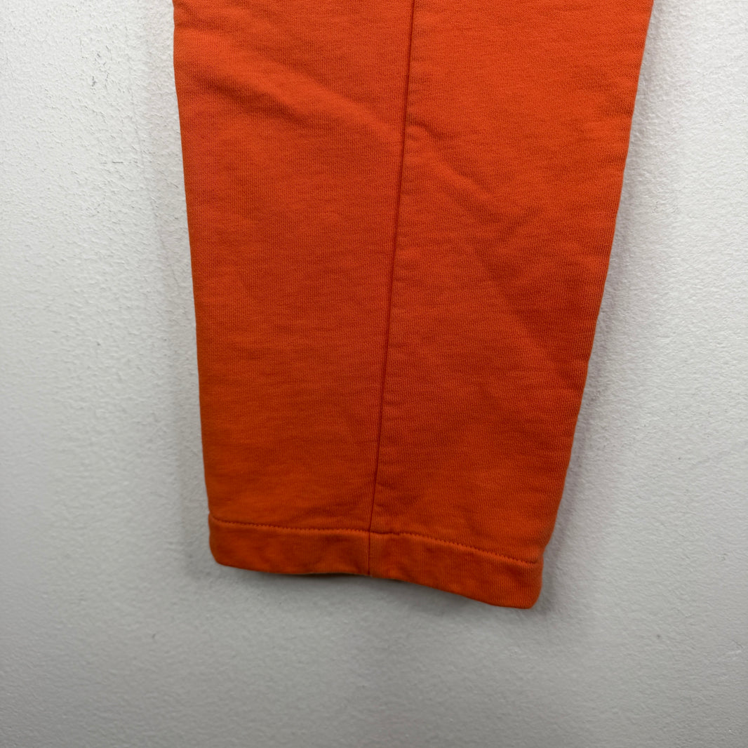Helmut Lang Orange Pleated Slim Sweatpants