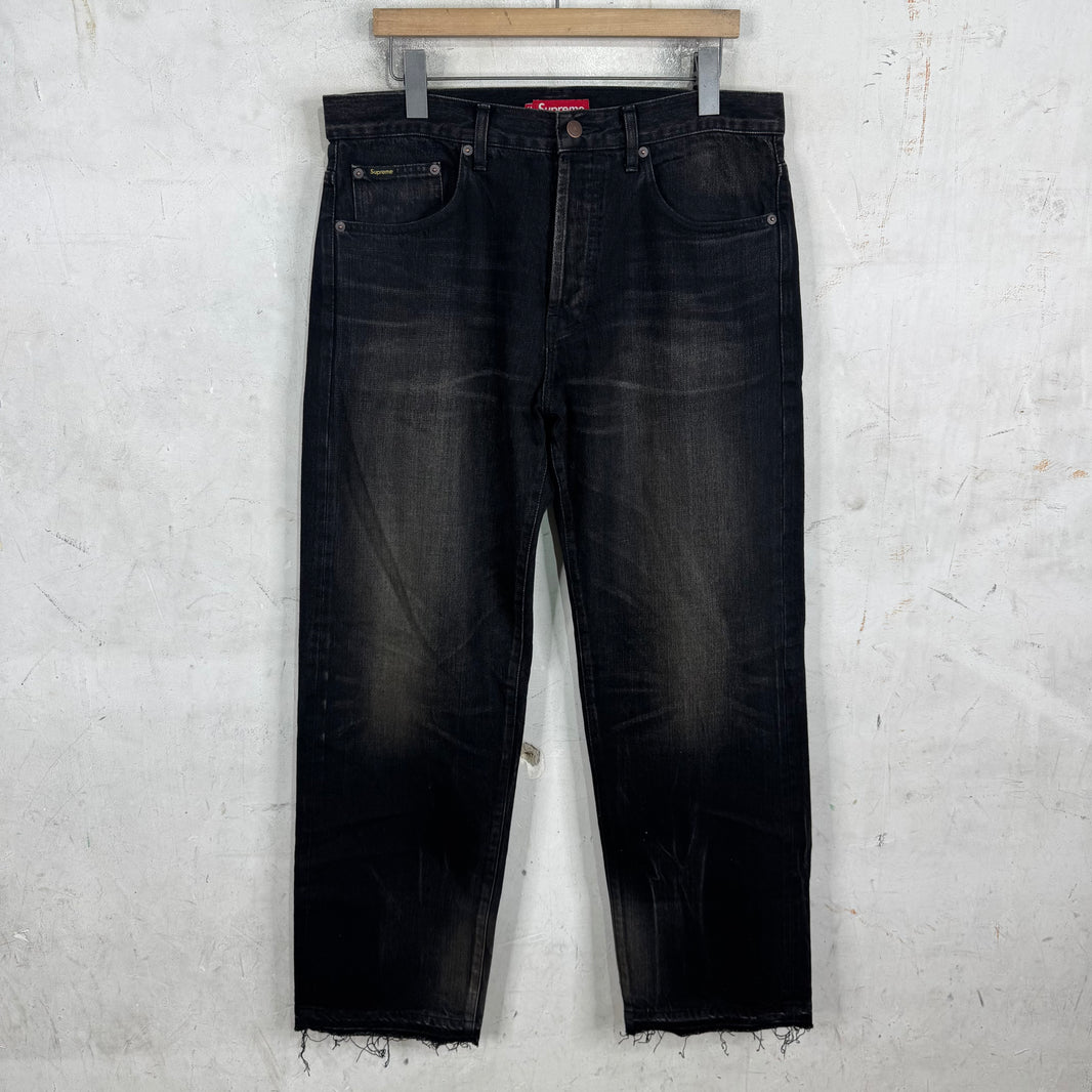Supreme Faded Black Selvedge Jeans