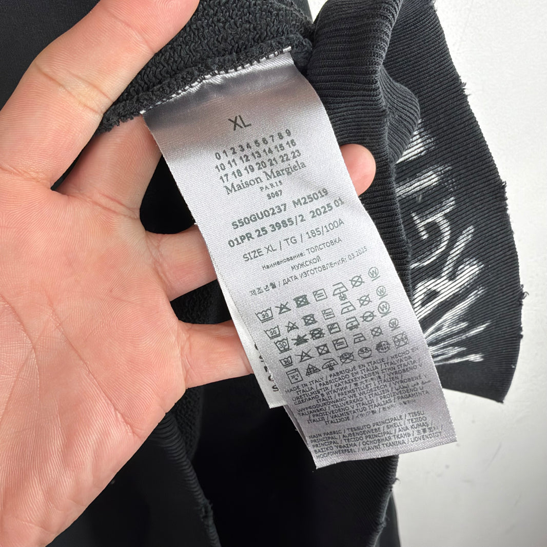 Margiela Paint Splatter Distressed Crewneck