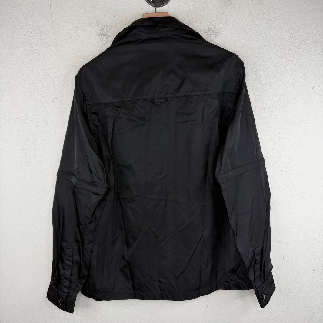 Prada Re-Nylon Convertible Cargo Snap Button Shirt