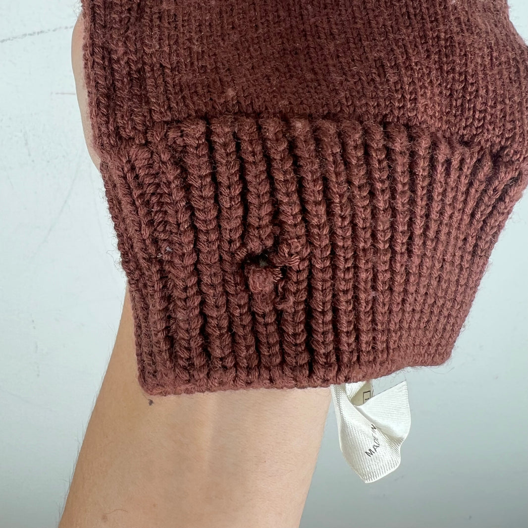 Rick Owens Touchscreen Wool Knit Gloves