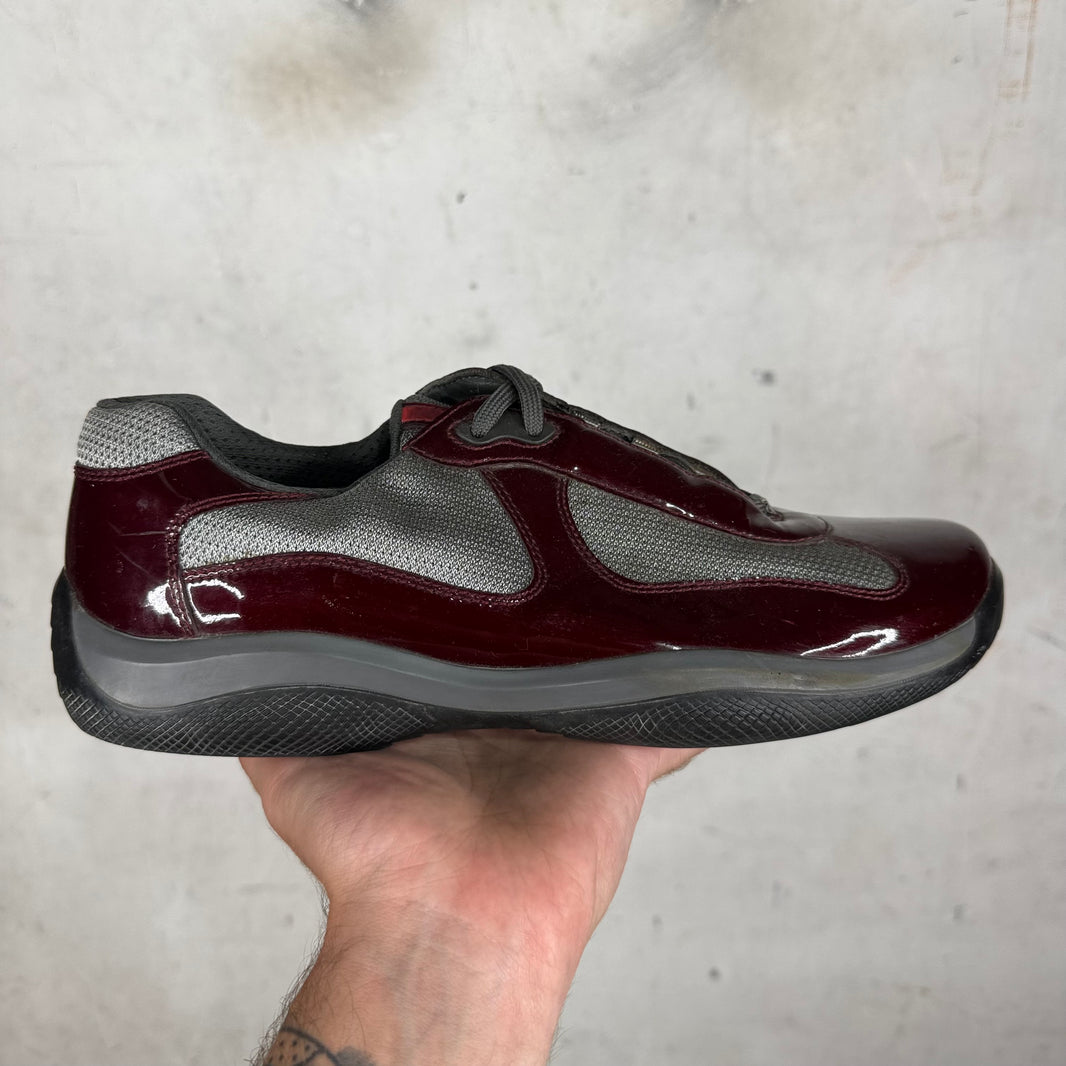 Prada Burgundy Patent Americas Cup