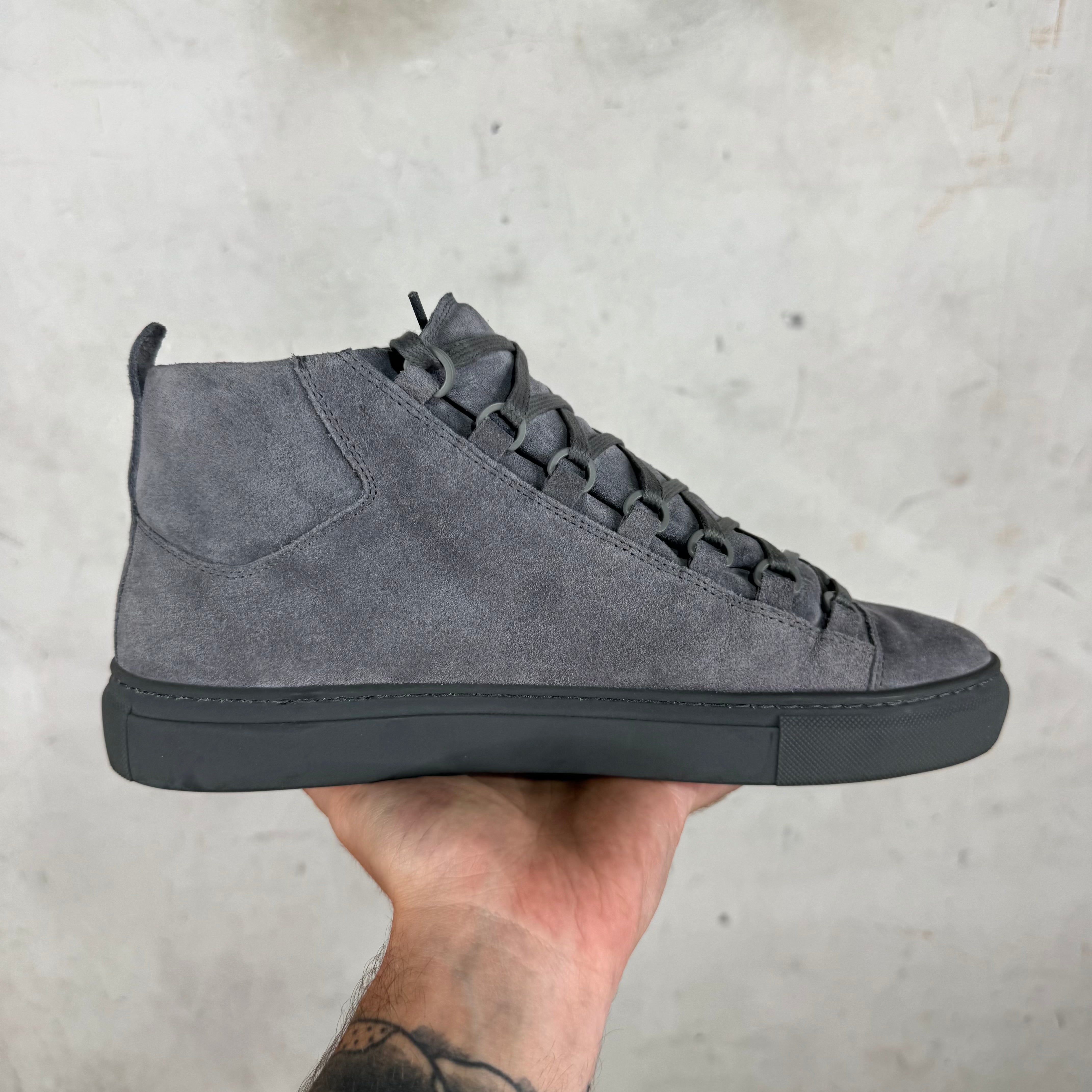 Balenciaga Grey Suede Arena Highs – www.Lukes.store