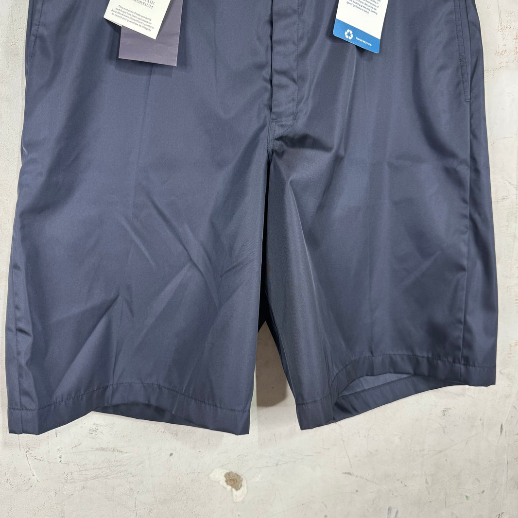Prada Navy Nylon Shorts