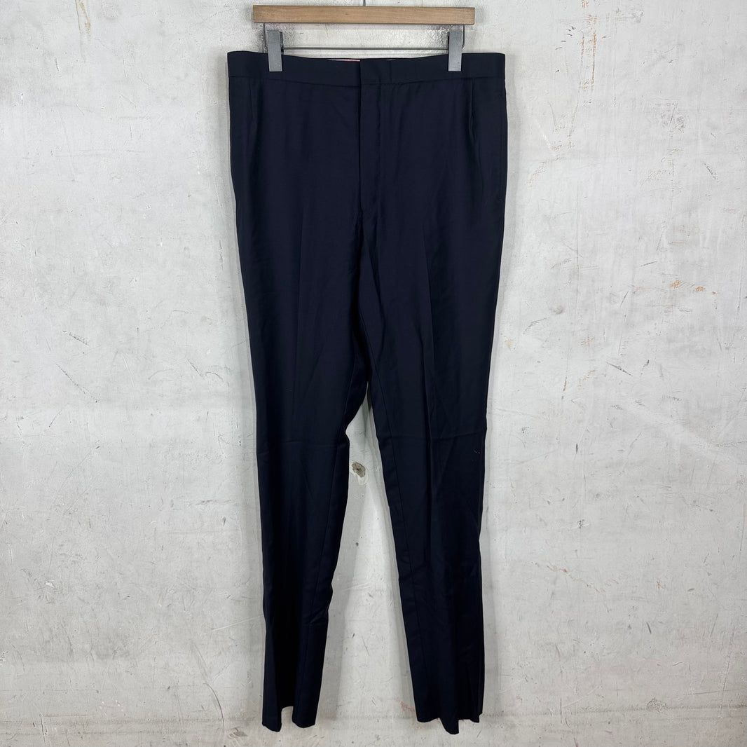 Thom Browne Navy Unconstructed Trousers