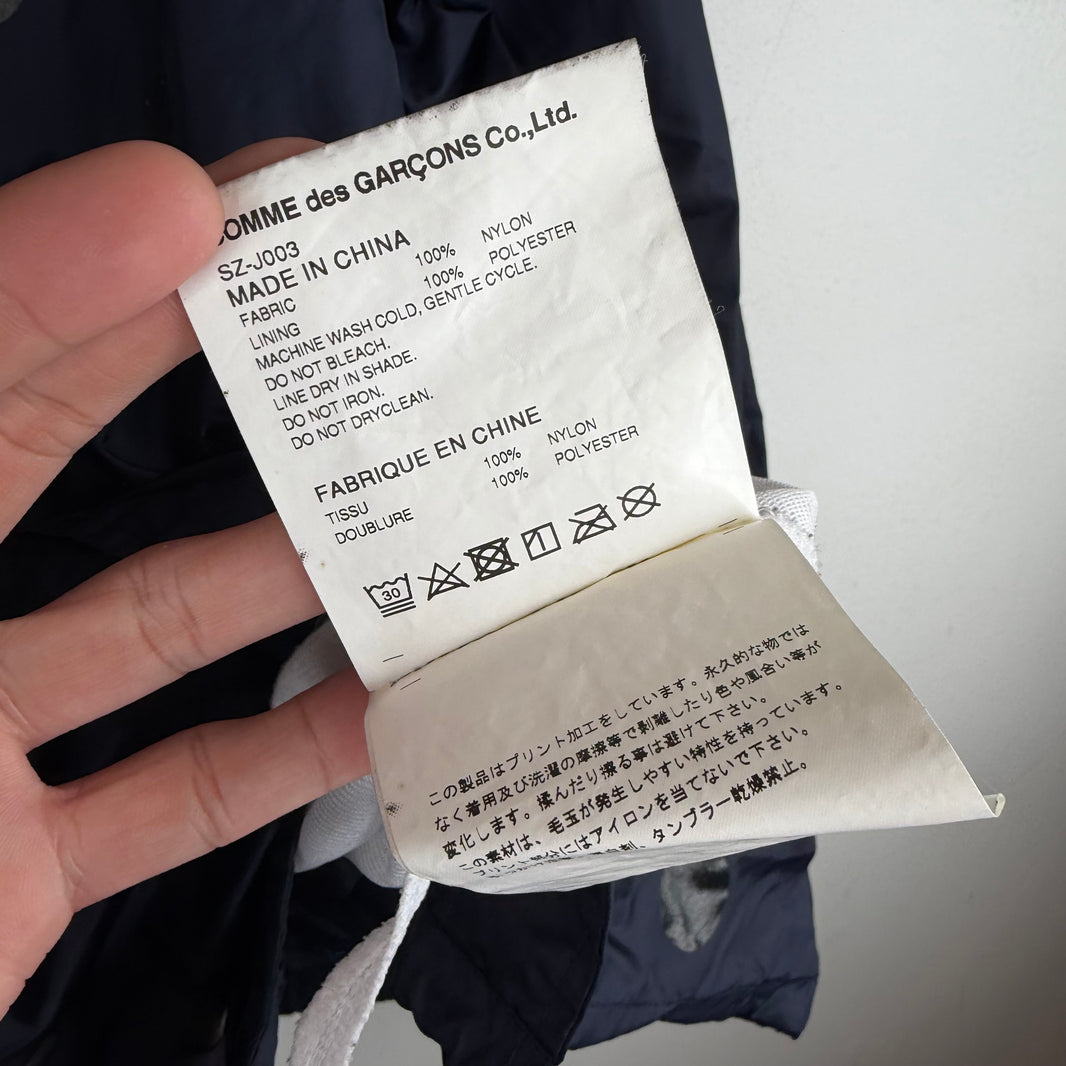 CDG Navy Polka Dot Coaches Jacket