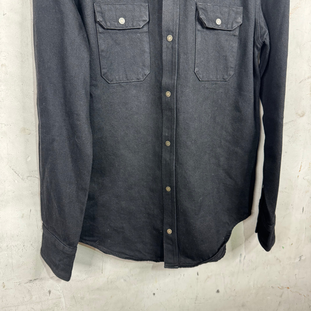 Calvin Klein Black Snap Denim Shirt