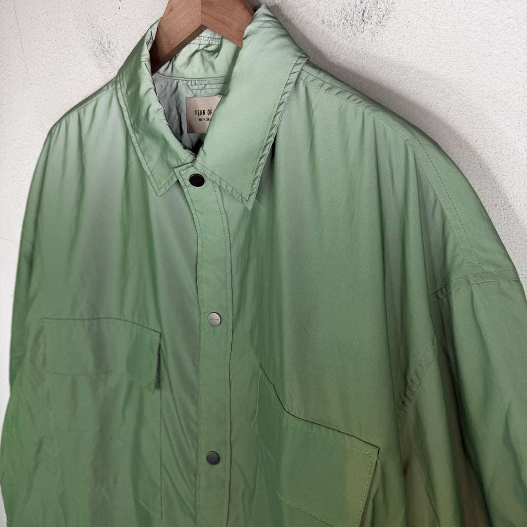 Fear of God Green 3M Reflective Snap Button S/S Shirt