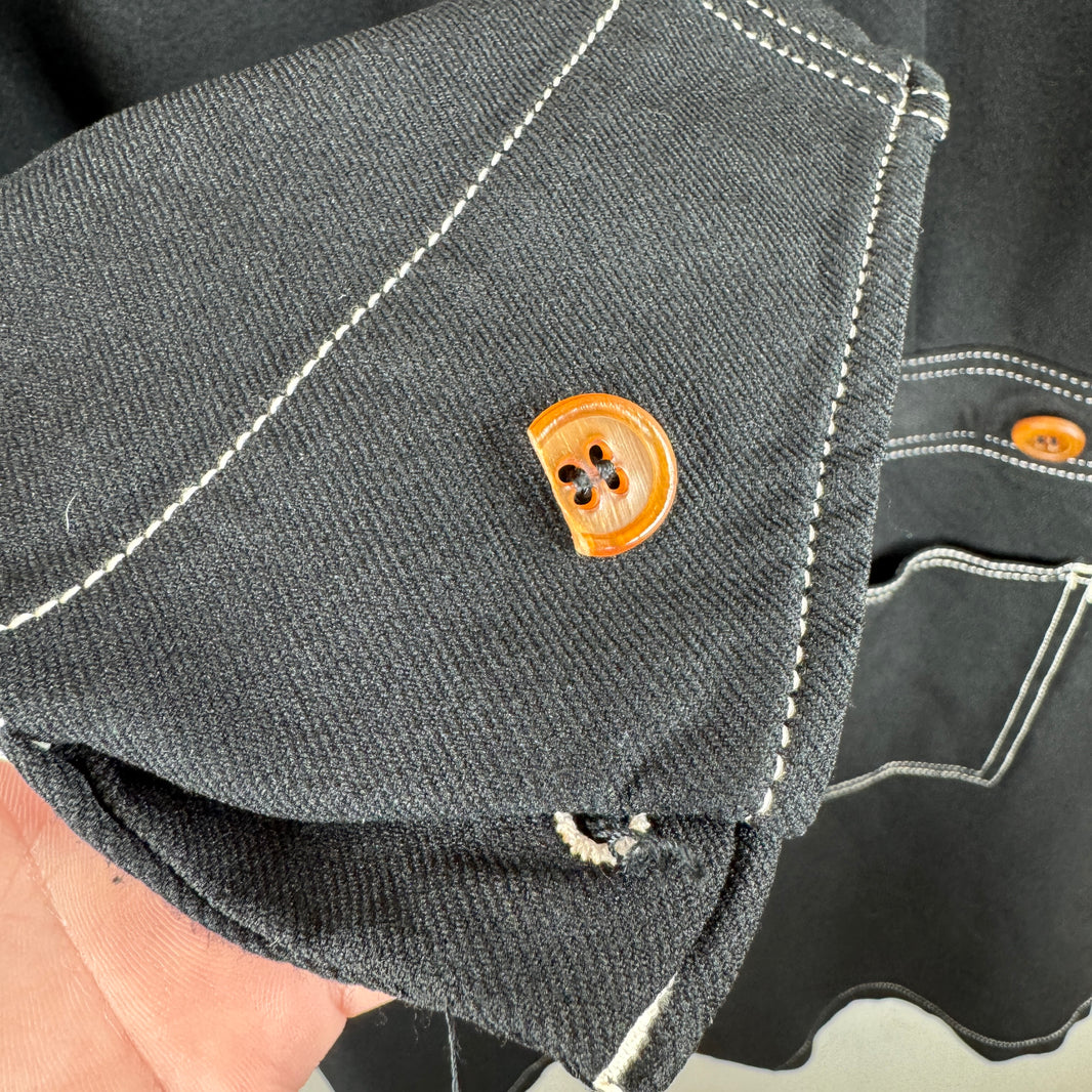 CDG Homme Plus Contrast Stitch Romper Button Up