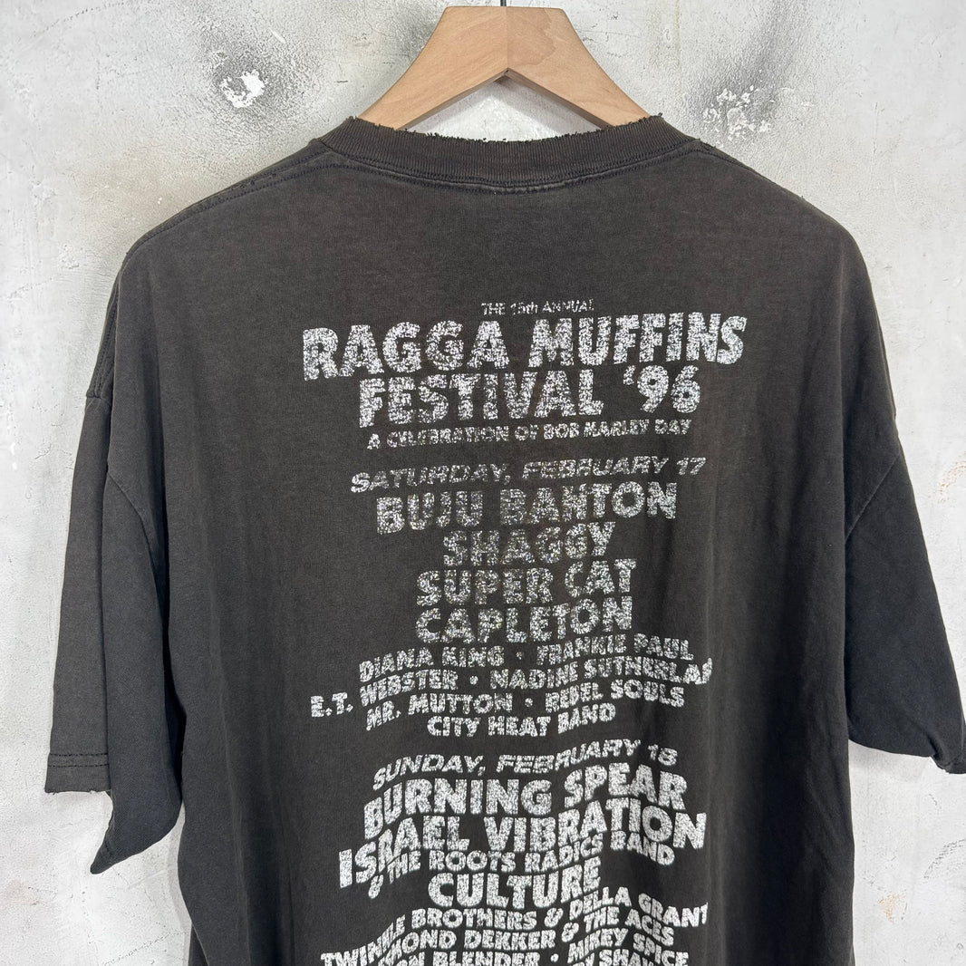 Vintage 96 Ragga Muffins Fest Bob Marley T-Shirt