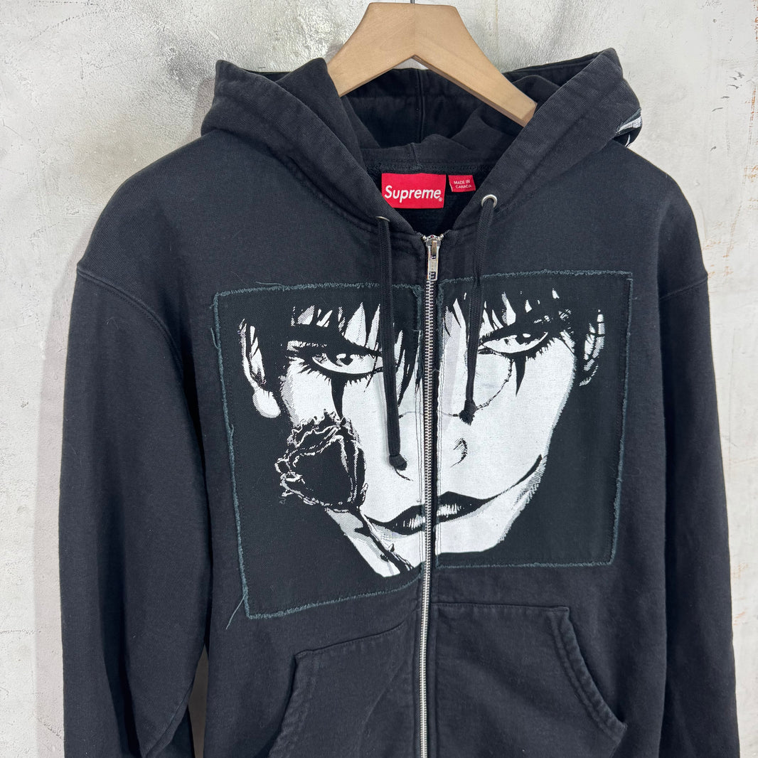Supreme The Crow Patchwork Zip Up Hoodie