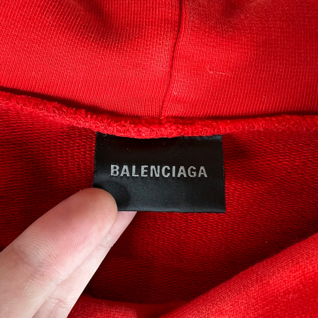 Balenciaga Embroidered Logo Hoodie